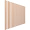 Ekena Millwork 48H x 1/4T Adjustable Wood Slat Wall Panel Kit w/ 2W Slats, Alder contains 22 Slats SWW66X48X0250AL - alternate 4